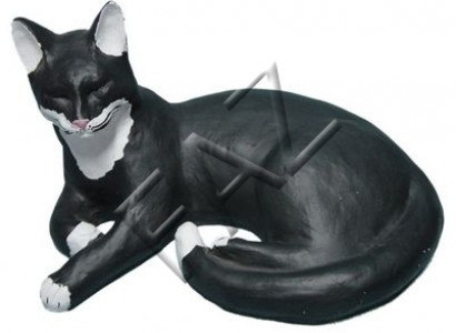 Design Katze Figur Garten Statue Skulptur Figuren Skulpturen Dekoration C345 Neu